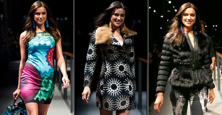 Namorada de Cristiano Ronaldo, Irina Shayk arrasa em desfile