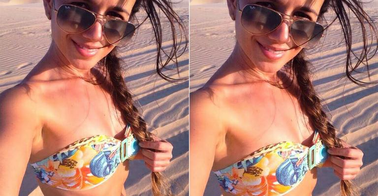 Paula Fernandes exibe as curvas de biquíni: Recarregando energias