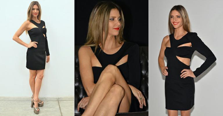 O vestido dourado de Fernanda Lima no Sorteio da Copa foi escolhido de improviso