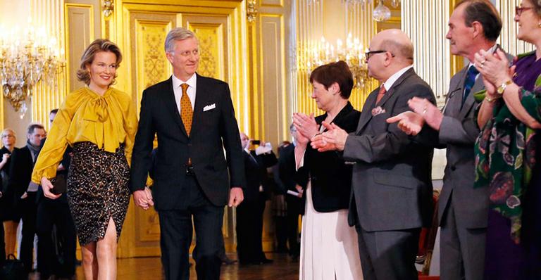 Realeza: Mathilde e Philippe recebem empresários e integrantes do governo