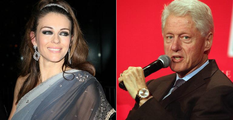 Elizabeth Hurley nega affaire com Bill Clinton