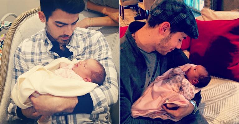 Joe e Nick Jonas se derretem pela sobrinha, Alena Rose