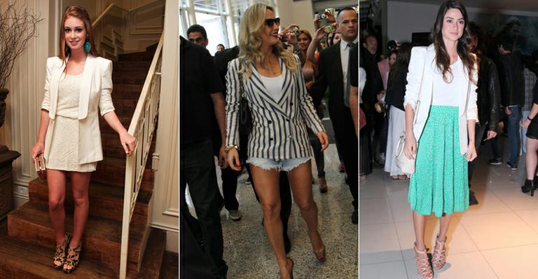 Peça-chave: como as famosas, aprenda a usar blazer também em dias quentes