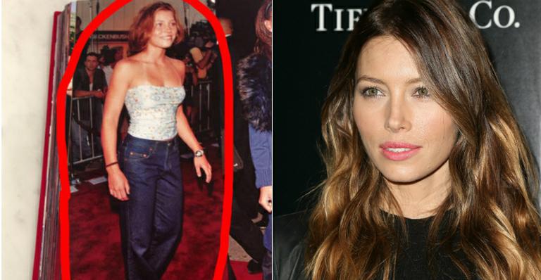 Jessica Biel posta foto antiga e ri de sua aparência