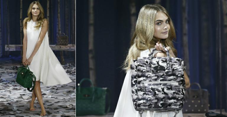 Cara Delevingne desfila em clima sombrio na Semana de Moda de Londres