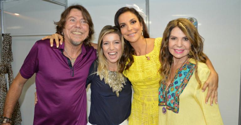 Ivete e vários cantores participam da gravação do DVD de Nena Queiroga