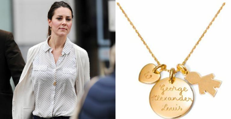 Colar de ‘mamãe’ de Kate Middleton faz sucesso na Inglaterra