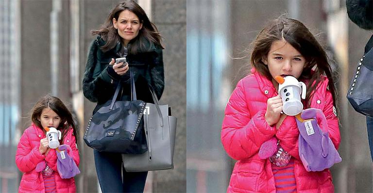 Tal mãe, tal filha: Katie Holmes e Suri Cruise mostram sintonia no look de inverno