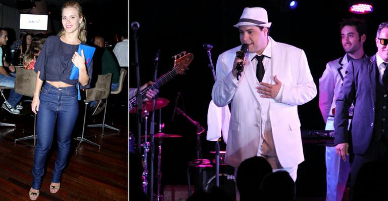 Carolina Dieckmann confere show de Tiago Abravanel no Rio