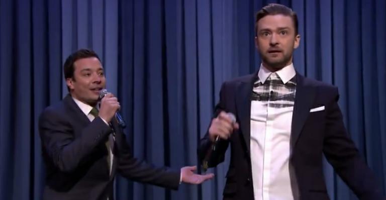 Justin Timberlake canta rap em programa de Jimmy Fallon