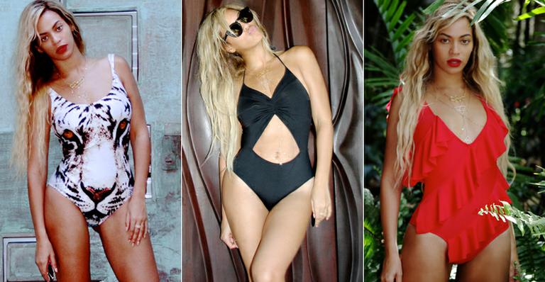 Lição fashion: Beyoncé usa maiôs confortáveis que modelam a silhueta