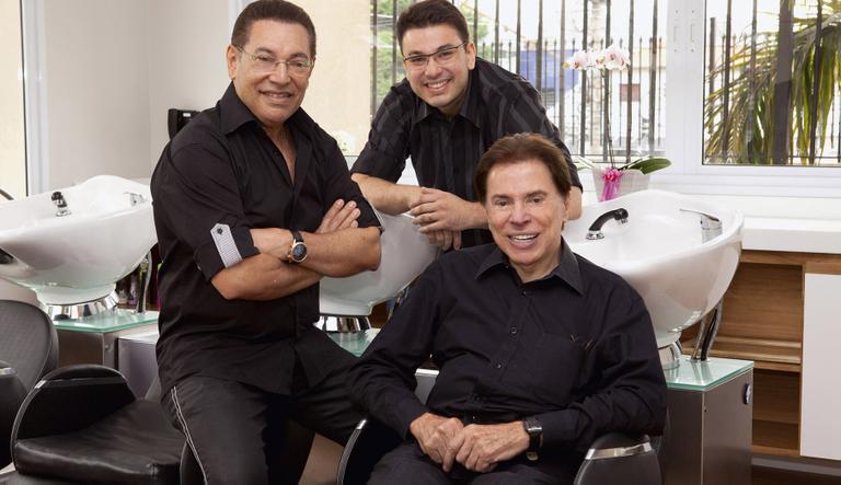 Silvio Santos celebra sua amizade de 38 anos com Jassa, seu cabeleireiro