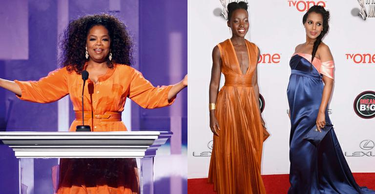 Oprah Winfrey homenageia Nelson Mandela na Califórnia durante evento