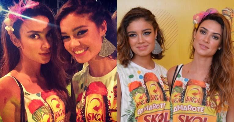 Thaila Ayala e Sophie Charlotte curtem Carnaval de Salvador solteiras