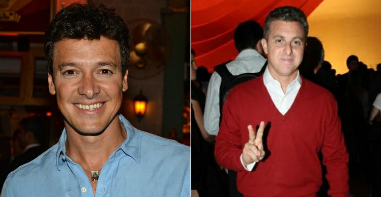 De sunguinha preta, Rodrigo Faro e Luciano Huck curtem o Carnaval juntos