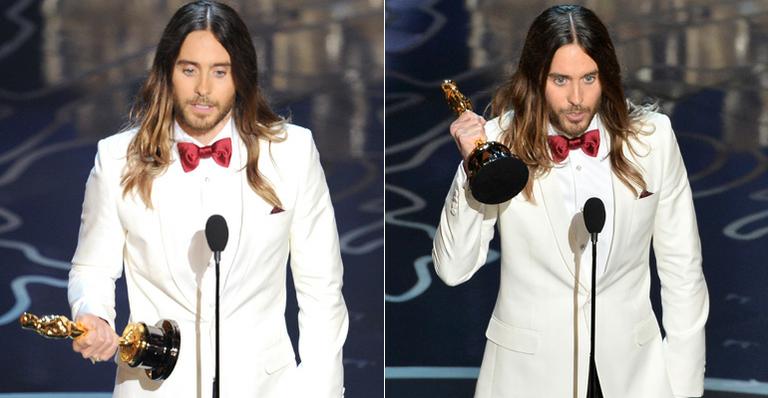 “Estou tão orgulho de ganhar esse prêmio”, diz Jared Leto ao ganhar prêmio