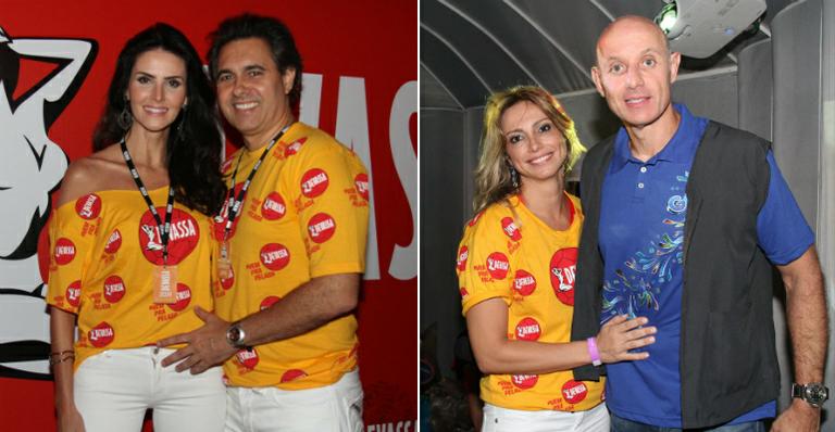 Lisandra Souto e Tande curtem carnaval no mesmo camarote com seus novos pares