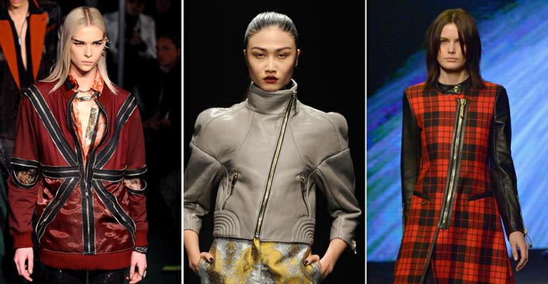 Zíper ganha função decorativa nas peças de grife das Semanas de Moda