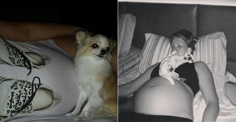 Marido de Ana Hickmann fotografa a mulher dormindo com cachorrinho: “Sai daí Jr.”