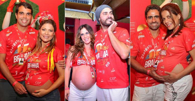 Com o barrigão na folia! Famosas grávidas aproveitaram o carnaval Brasil afora