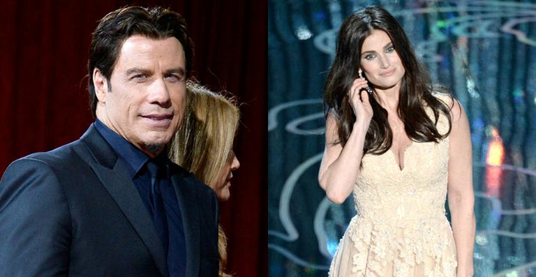 Com buquê de flores, John Travolta pede desculpas à Idina Menzel – novamente – por gafe no Oscar