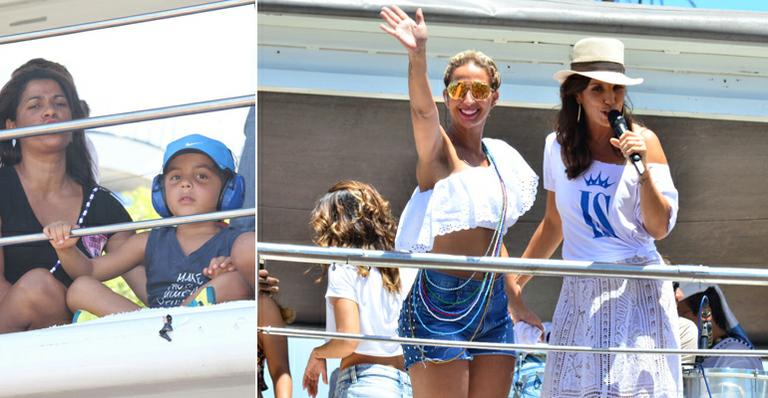 Filho de Ivete Sangalo assiste show da mãe em Salvador