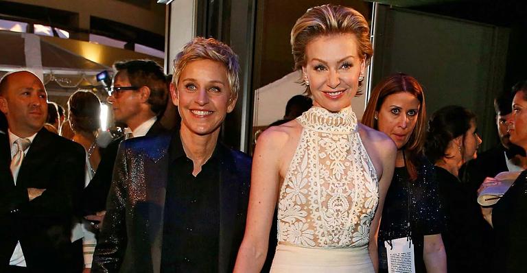 Portia De Rossi mostrou sua sintonia com a mulher, Ellen DeGeneres, no pós-Oscar