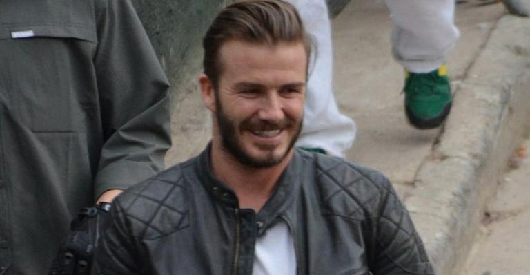 David Beckham visita comunidade no Rio de Janeiro