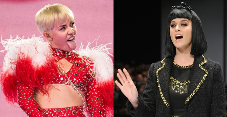 Após se beijarem em show, Miley Cyrus e Katy Perry discutem na internet