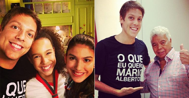 No SBT, Fabio Porchat publica ‘selfie’ com elenco de ‘Chiquititas’ e Roque