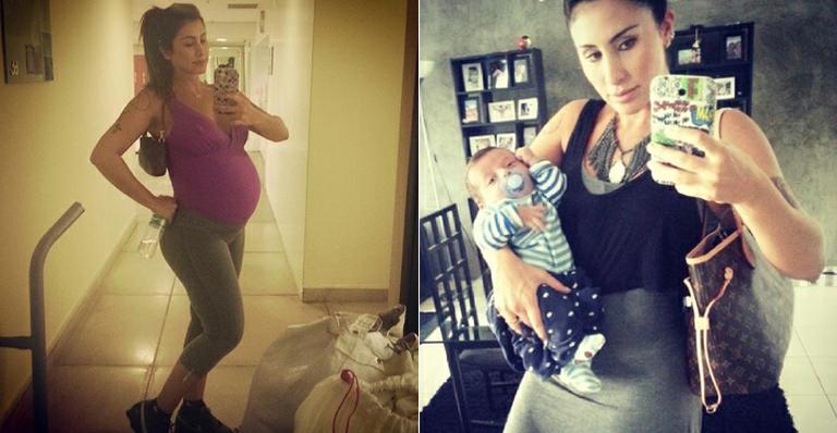 Jaque Khury exibe boa forma no Instagram um mês após dar à luz