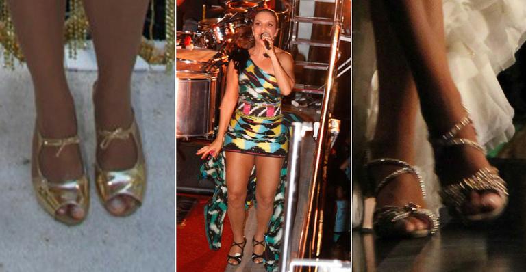 Ivete Sangalo capricha nos sapatos que desfila durante suas apresentações
