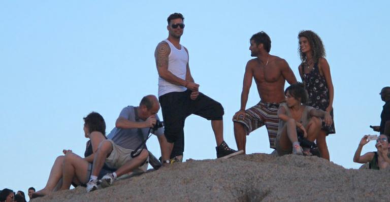Ricky Martin grava o clipe da Copa do Mundo no Rio de Janeiro