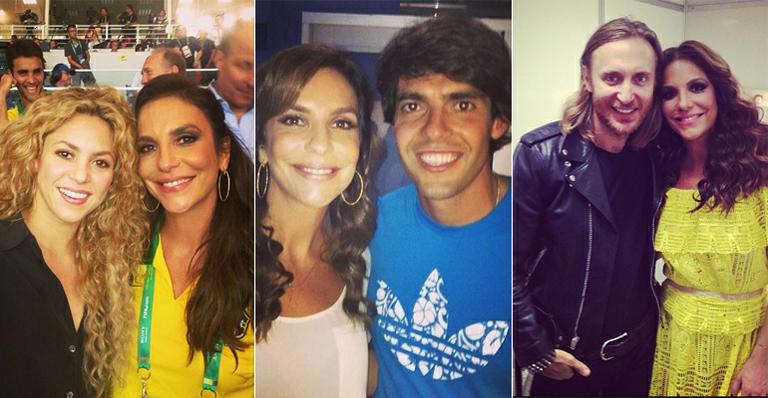 Ivete Sangalo registra foto ao lado de seus ídolos