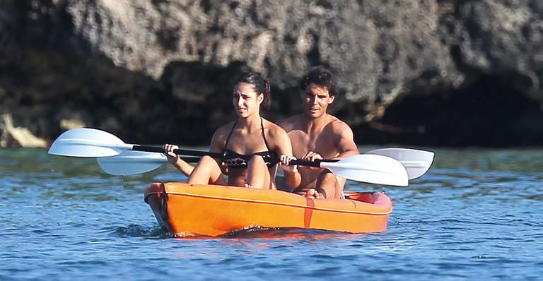 Nadal escolhe as praias paradisíacas de Cancún para dias de romance com a namorada