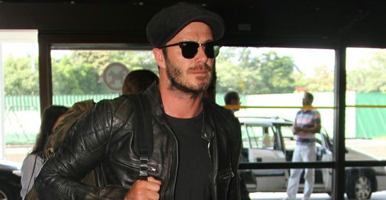 Após visita ao Brasil, David Beckham embarca de volta para Londres