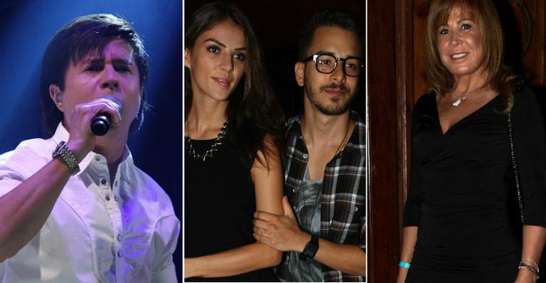 Zilu e Júnior Lima vão a show de Chitãozinho e Xororó em São Paulo