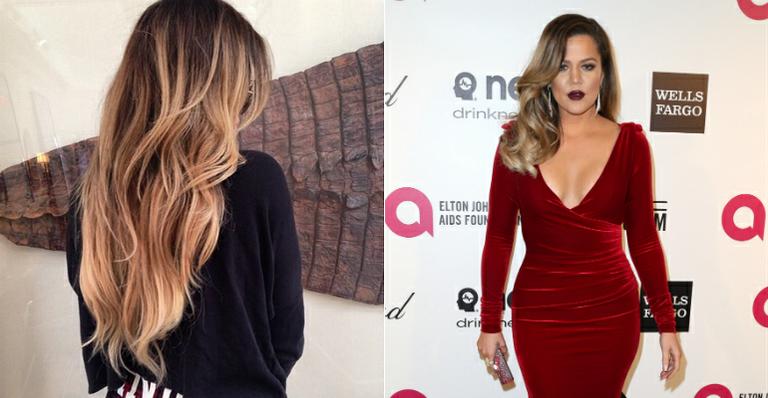Khloe Kardashian exibe os cabelos mais loiros para seus seguidores no Instagram