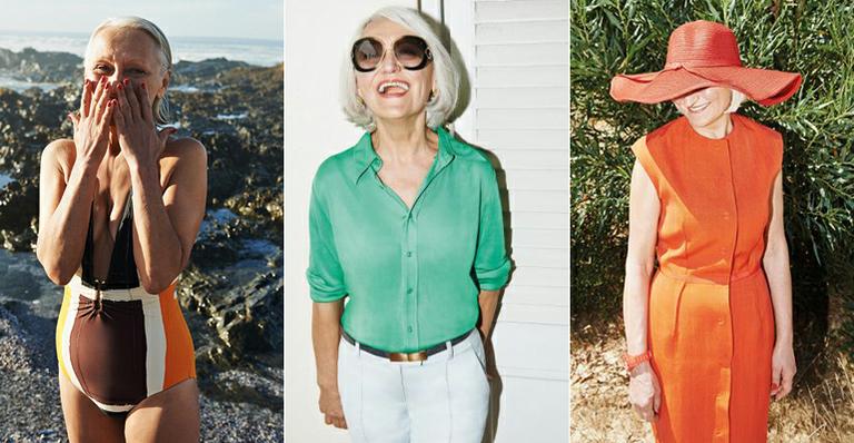 Marca inglesa escolhe cliente de 62 anos como modelo de linha de moda praia