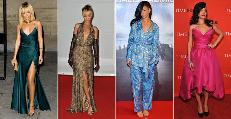 De streetwear a alta-costura; confira fotos dos looks de Rihanna