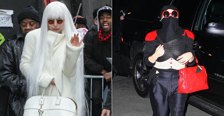 Lady Gaga surge com dois looks bizarros no mesmo dia