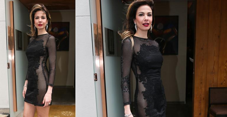 Luciana Gimenez abusa da transparência em evento fashion