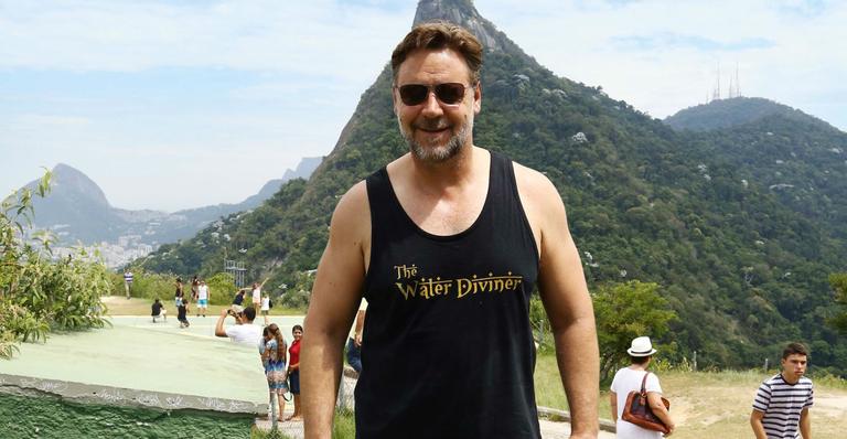 Em visita ao Rio de Janeiro, Russell Crowe conheceu a cidade de bicicleta