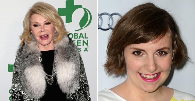 ‘Fique gorda e com diabetes, ’ diz Joan Rivers sobre peso de Lena Dunham