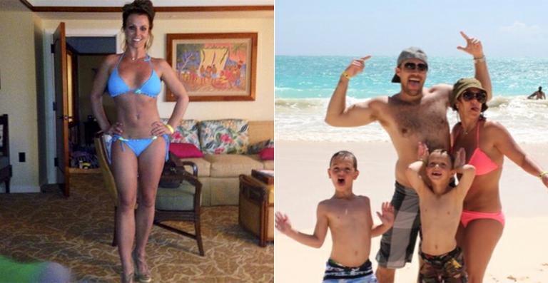 Britney Spears mostra a boa forma em férias no Havaí com a família