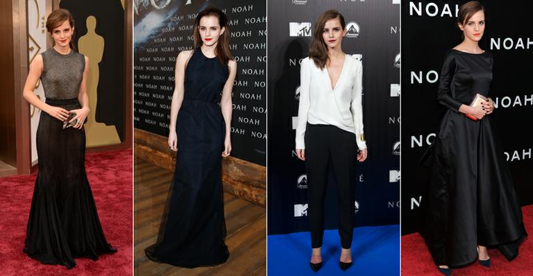 Do clássico ao ousado; confira os looks de Emma Watson