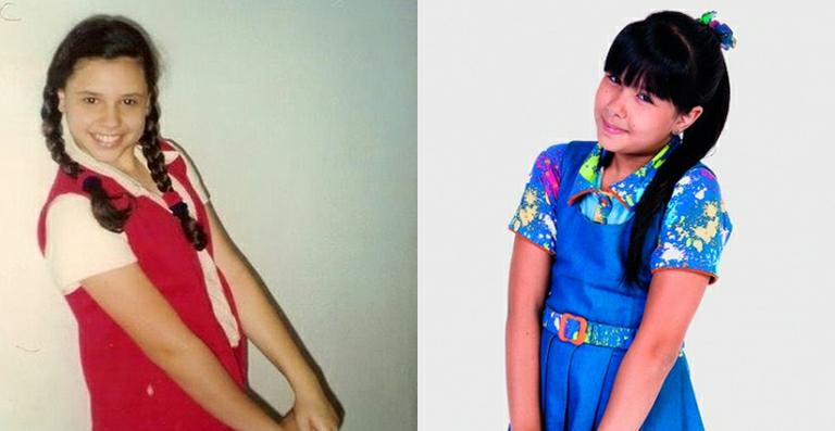 Atriz da primeiro versão de Chiquititas vai à festa de Cinthia Cruz, a Cris da novela