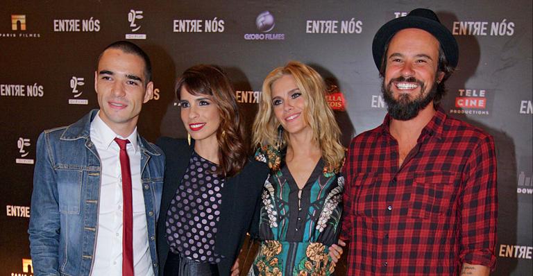Caio Blat, Carolina Dieckmann e Paulo Vilhena na pré-estreia de Entre Nós