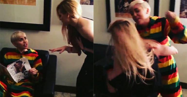 Miley Cyrus e Avril Lavigne “brigam feio” após discussão. Assista o vídeo!