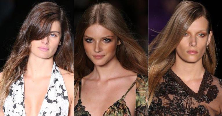 SPFW apresenta makes usáveis no dia a dia, mas exagera no pó bronzeador